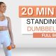 20 min STANDING DUMBBELL WORKOUT | Sculpt and Strengthen | Full Body | No Repeats