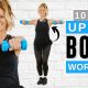 10 min Upper Body Workout With Dumbbells (Arms, Back, Chest) Slimming & Fat Burn!