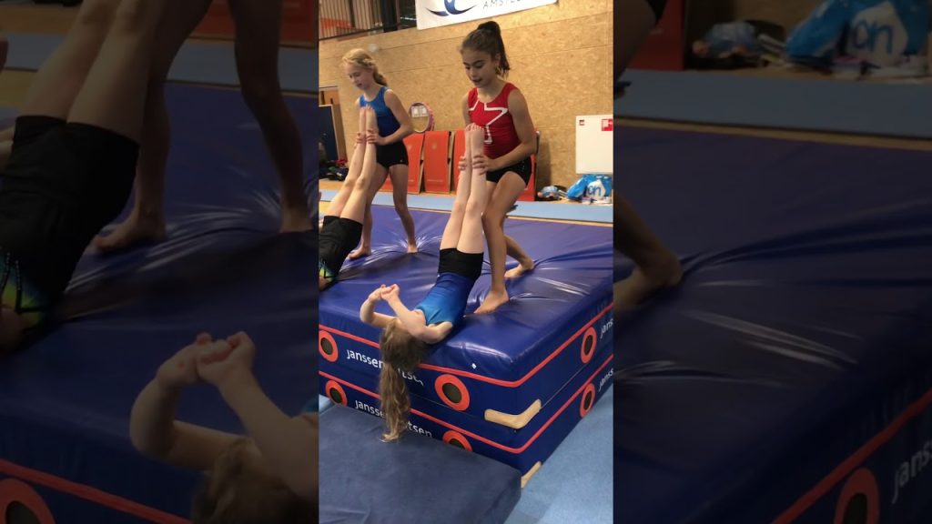 Gymnastics back layout drills – United Amstelveen