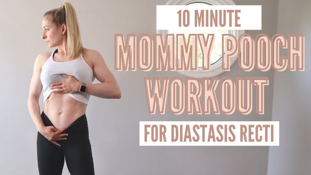 10 Minute “Lose your mommy pooch” Postpartum Ab Workout – for diastasis recti, C-section shelf