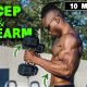 10 MINUTE LIGHTWEIGHT DUMBBELL BICEP & FOREARM WORKOUT!