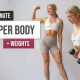 40 MIN UPPER BODY WORKOUT –  Back, Arms, Chest & ABS – Tone and Build Strength With Weights