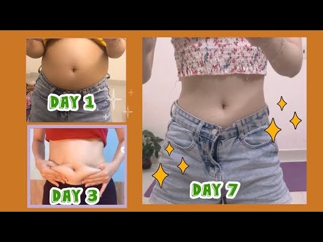 Day 6: Belly fat burning  exercises for woman at home| #fitnesstiktok