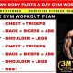 Two Body Parts A Day Workout Plan | Gym Workout | Two Body Parts Workout Schedule