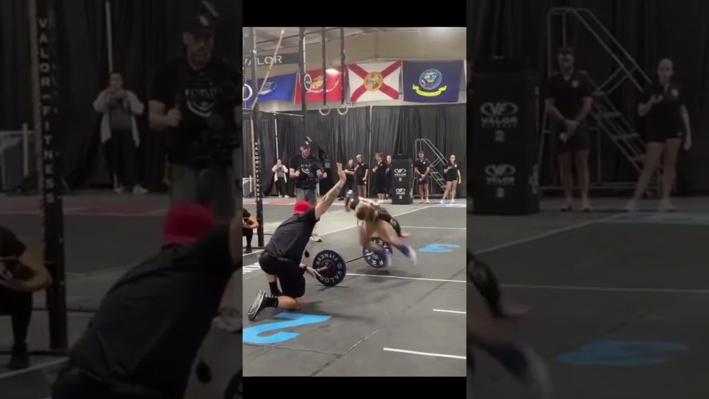 Female CrossFit Fastest Burpees Over The Bar #crossfit #gym #fitness #workout #shorts