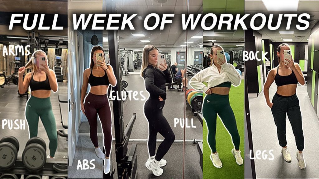 FULL WEEK OF WORKOUTS| My current workout routine!
