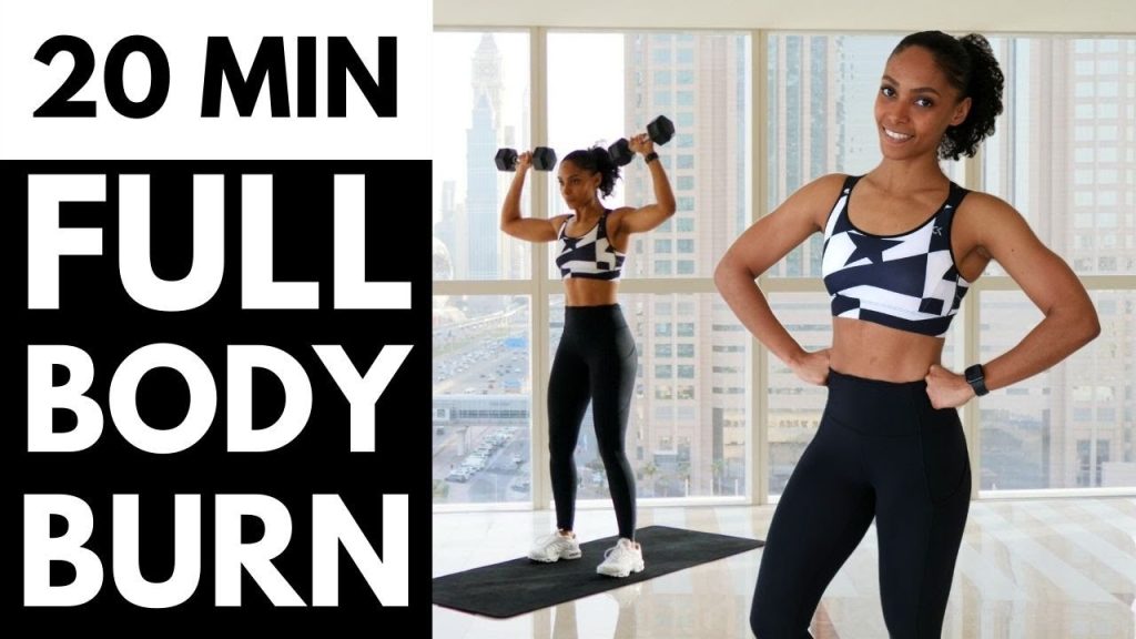 Fiery Full Body Fat Burning Workout with Dumbbells | (Knee Friendly)