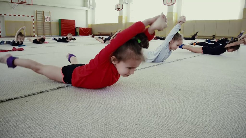 Real training in rhythmic gymnastics. Russia. Художественная Гимнастика.