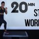 20 Minute Full Body Steps Workout – Calorie Burning Step Up Cardio Training Routine