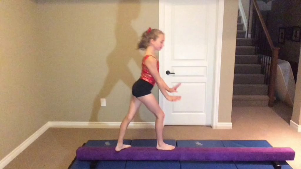Gymnastics beam skills level 1-7