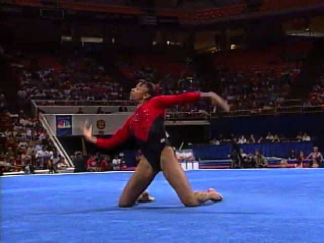 Dominique Dawes – Floor Exercise – 1996 U.S Gymnastics Championships – Women