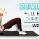 20 min FULL BODY WORKOUT With Dumbbells | Sculpt + Strengthen | Low Impact | No Repeats