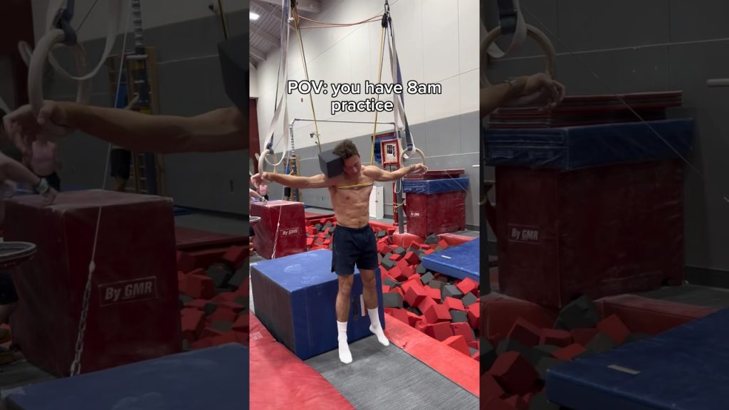 The gym is just so comfortable  #gymnastics #gymnast #sports #sleep #sport #olympics #calisthenics