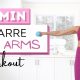 10 min BARRE ARMS WORKOUT | Toned Arms | Light Dumbbells