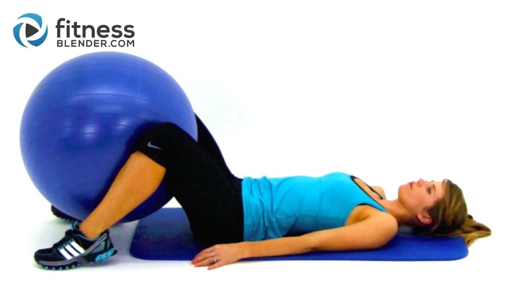Total Body Exercise Ball Workout Video – Express 10 Minute Physioball Workout Routine