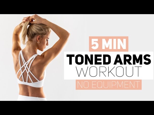 5 MINUTES TONED ARMS WORKOUT | no equipment | Caro Daur #DAURPOWER