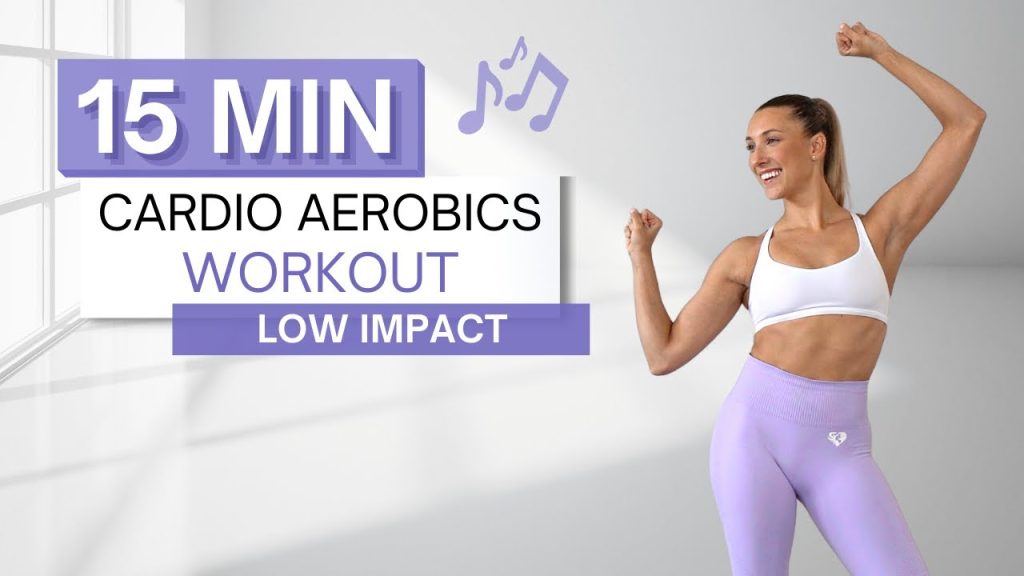 15 min CARDIO AEROBICS WORKOUT | All Standing | Low Impact | No Squats | Move to the Beat