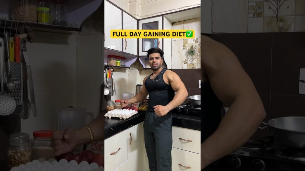 GAINING DIET FULL DAYFREE DIET PLAN #shorts #gym