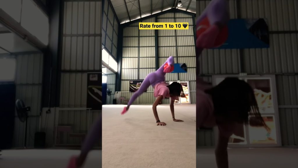 Gymnastics exercises / gymnastics challenge / Lera the gymnast #shorts #gymnast
