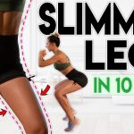 SLIMMER LEGS in 10 Days (lose thigh fat) | 8 minute Home Workout