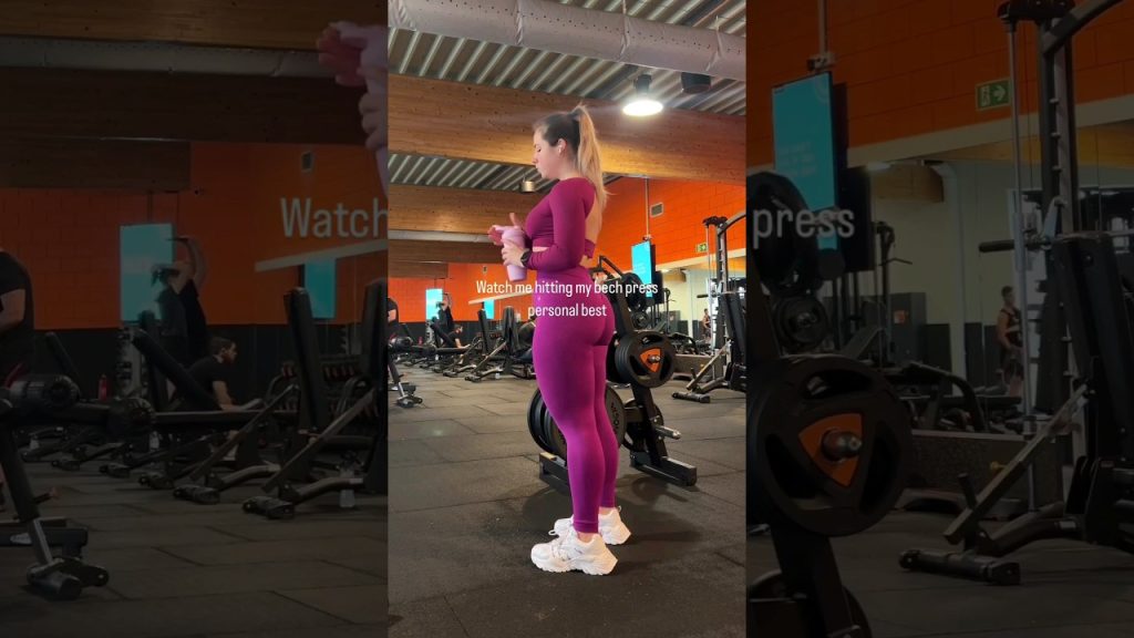Hitting My Bench Press workout  #fitness #crossfit #gym #workout #gymlover #legday #glutes #bench