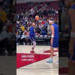 Steph Curry vs. Klay Thompson pregame workout! #shorts