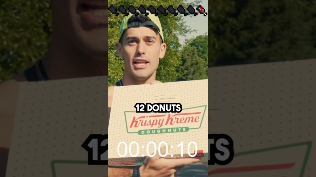 HOW TO EAT 12 Krispy Kreme’s for a WORLD RECORD #nutrition #food #challenge #eating #funny #running