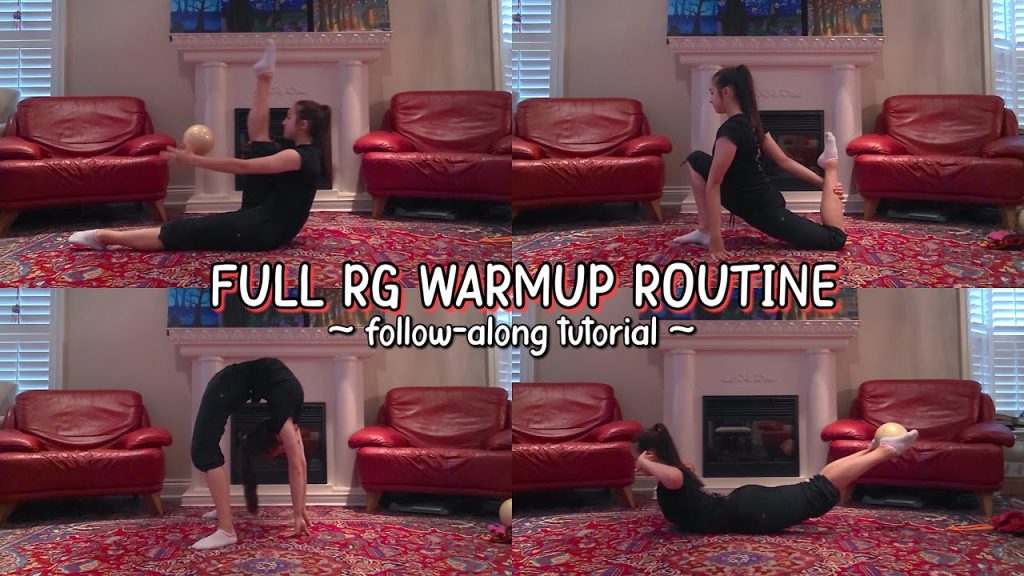 FULL RHYTHMIC GYMNASTICS WARMUP – follow-along tutorial | Sophie Crane