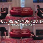 FULL RHYTHMIC GYMNASTICS WARMUP – follow-along tutorial | Sophie Crane