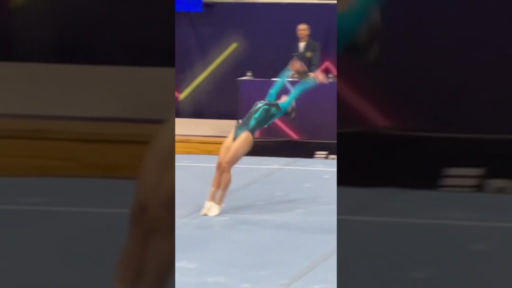 Flawless Floor Routine: A Gymnast’s Artistry in Motion