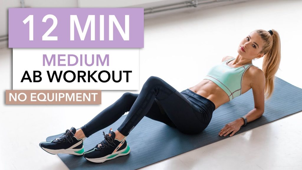 12 MIN AB WORKOUT – Medium Level / No Equipment I Pamela Reif