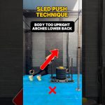 Sled Push Technique! #crossfit #fitness #gym #shorts