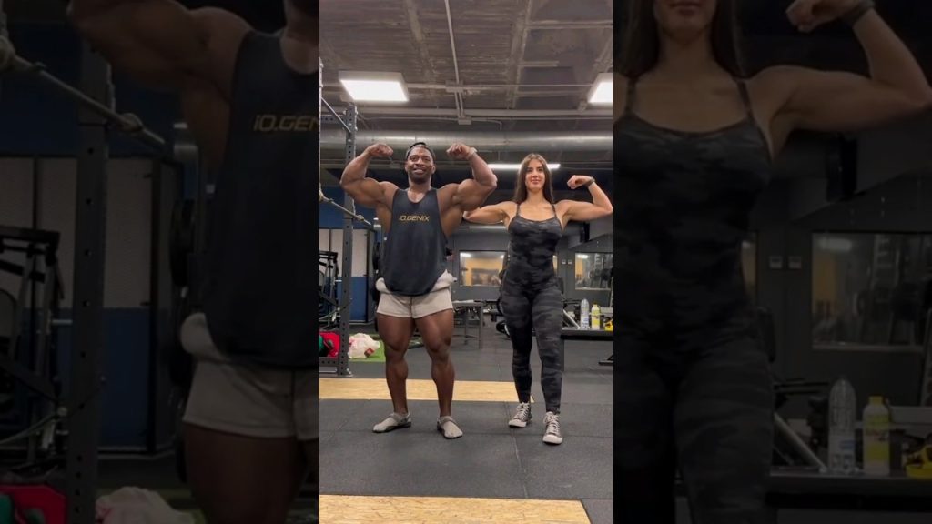 Gym Trainer VS Gym Girl  #fitness #crossfit #gym #workout #gymlover #legday #glutes #biceps #abs