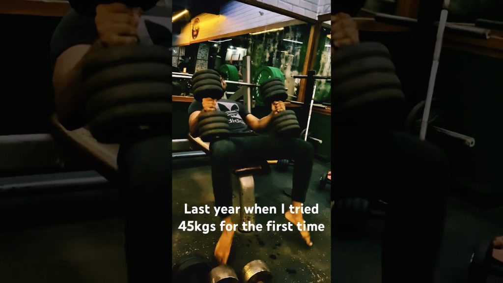 45kgs Dumbbells #music #remix #reels #fitness #motivation #gym #trending #viralvideo