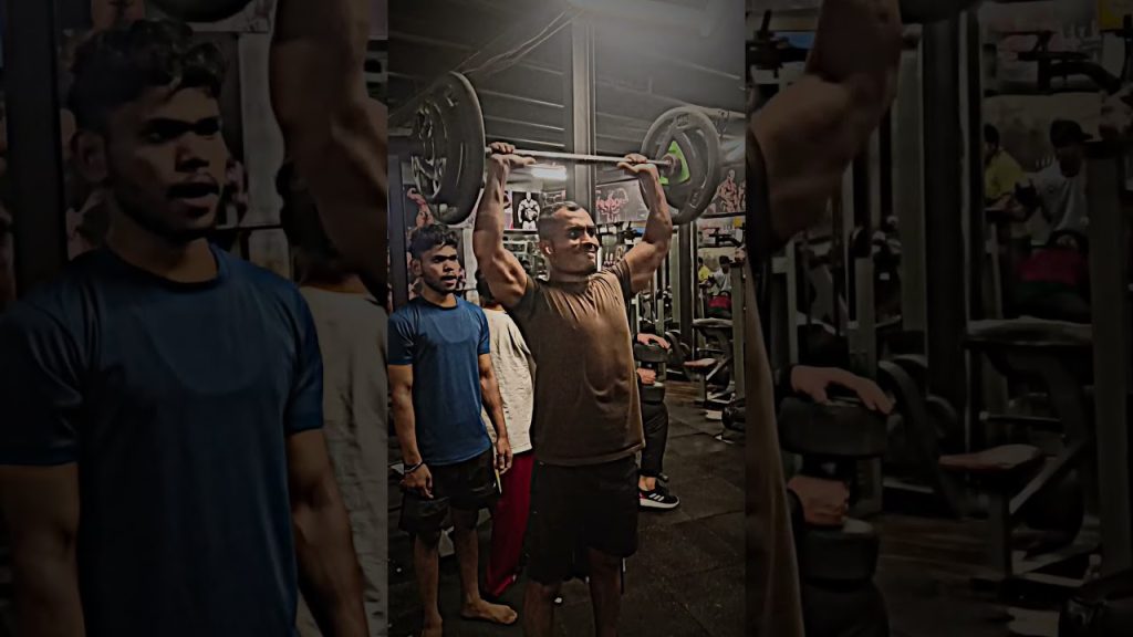 shoulder press #fitness #motivation #trending gym
