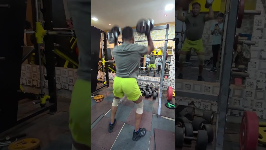 Thrusters 30rounds#crossfitindia #motivation #crossfit ##gym #fitness #exercise #thruster #befit