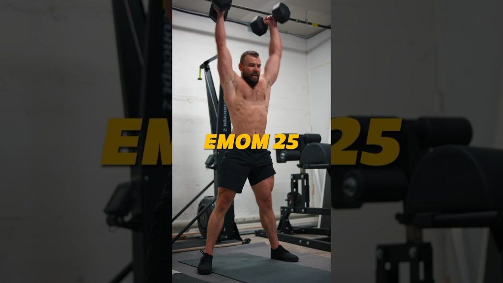 EMOM 25 Minutes #crossfit #wod #workout #dumbbell #fitness