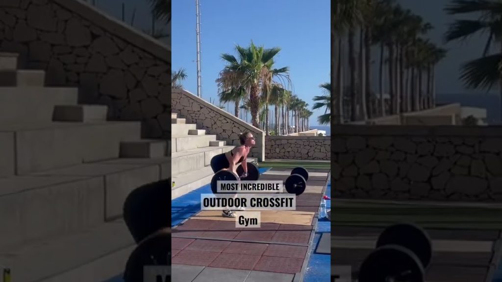 AMAZING OUTDOOR CROSSFIT GYM!!  #shorts #outdoor #crossfit #gym #training #gymtour #workout #lift